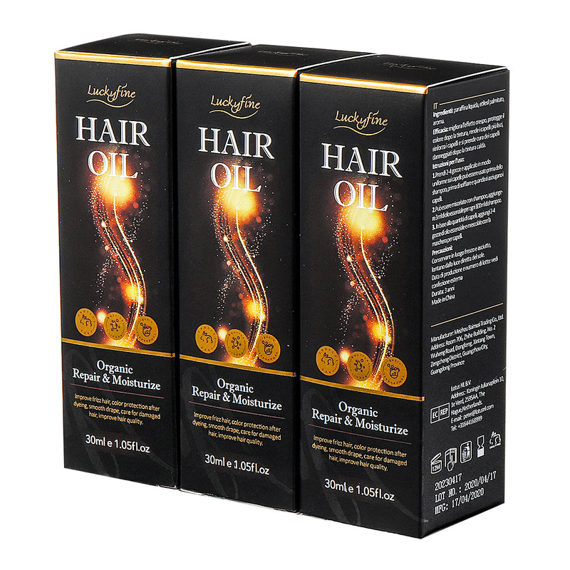 Luckyfine Upgraded 3PCS 30mL Hair Salon Essential Oil, Help Hair Growth Hair Care Premium Treatment Oil