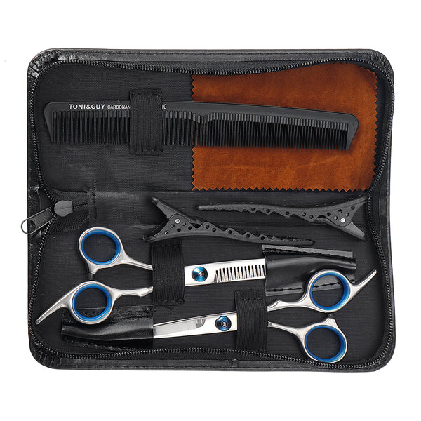 Haarschneiden Schere Kit Friseur Barbier Set, dünne Scheren/Hair Razor Kamm/Clips/Cape