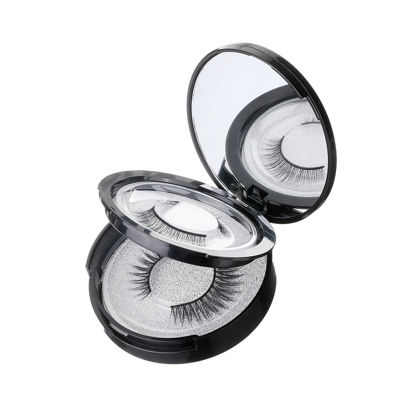 6 Pairs Reusable Eyeliner & Non-Magnetic Eyelashes Kit, Multi Styles False Eyelashes No Glue Needed
