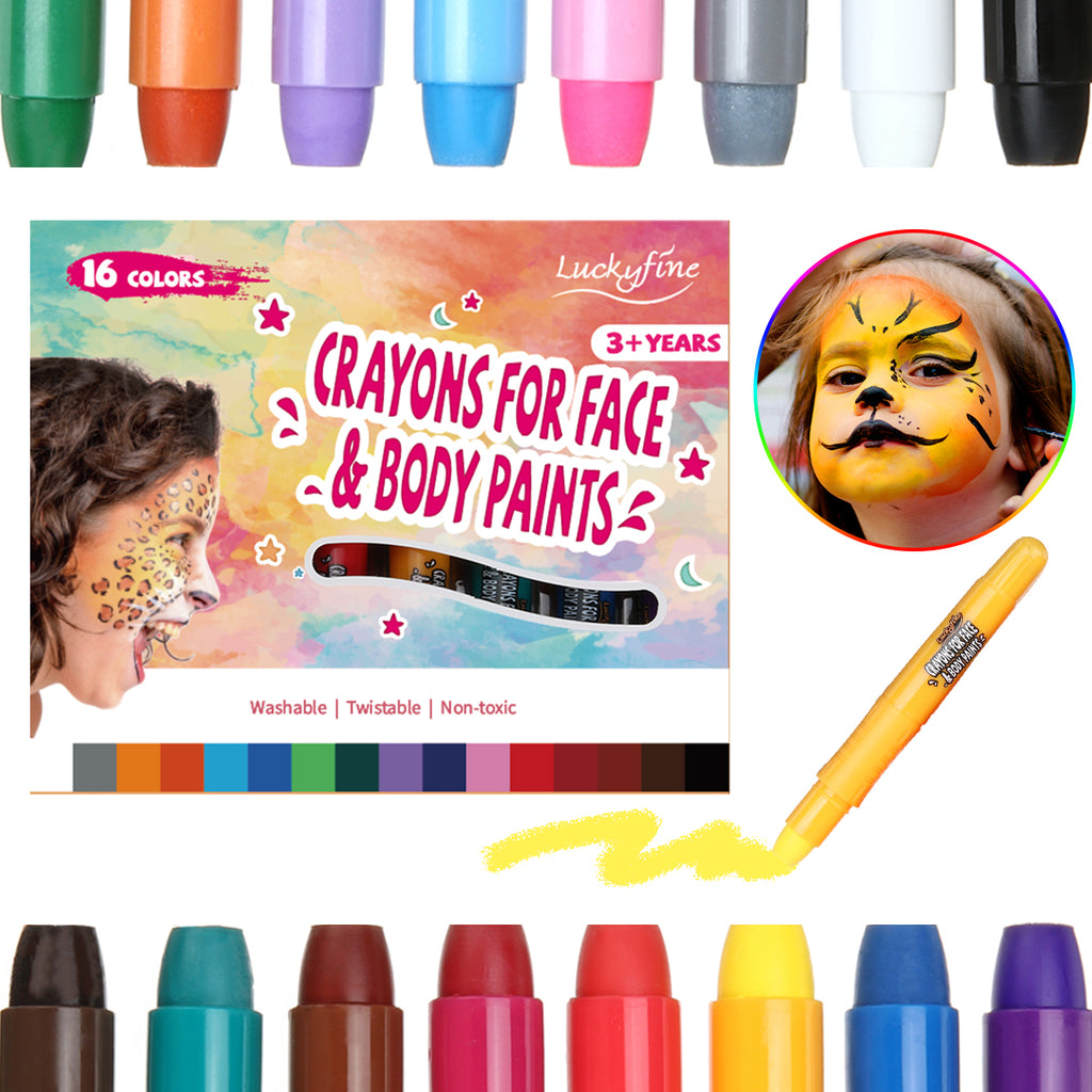 Face Paint Crayons 36 Makeup Sticks 16 Colors Face And Body - Temu