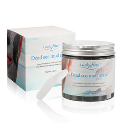 Luckyfine Dead Sea Mud Musk Deep Skin Cleanser Pore Reducer Help Clean Acne w/ Spoon