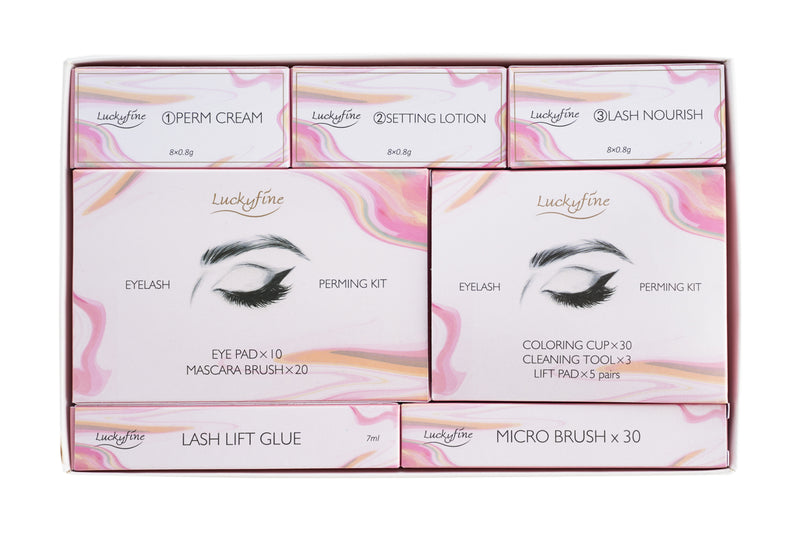 Luckyfine Lash Lift Eyelash Perm Kit, Upgraded Version Professional  Eyelash Lifting Lasting & Natural